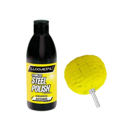 Stainless Steel Polish Lucidante con Sfera Tampone Lucidatura
