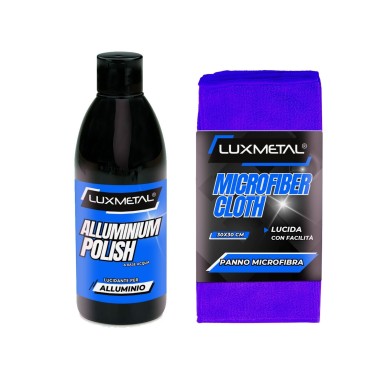Alluminium Polish Lucidante 250gr con Panno in Microfibra