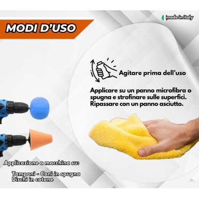 Chrome Polish Lucidante 250gr con Panno in Microfibra