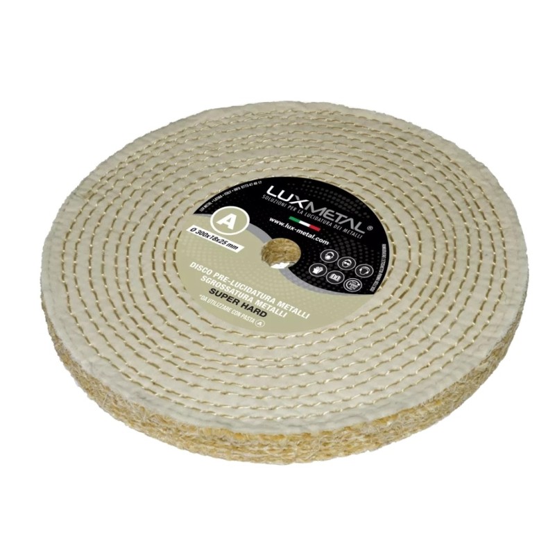 DISCO "A" SISAL- COTONE "SUPER HARD" DIAMETRO 300 MM DISCO "A" SISAL- COTONE "SUPER HARD" DIAMETRO 300 MM