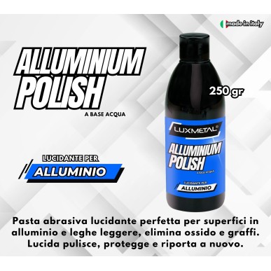 Chrome Alluminium Polish 250gr e 2 Sfere Tamponi Lucidatura