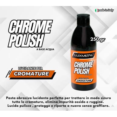 Chrome Alluminium Polish 250gr e 2 Sfere Tamponi Lucidatura