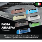 Kit 7 Pasta Abrasiva Lucidante 250 gr A-B-C-Z-K-J-FL Set Lucidatura Acciaio Inox Solida Per Lucidare Metalli A Specchio Allumini