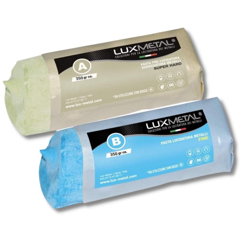 Kit 2 Schleif- und Polierpasten 350 g (A-B)