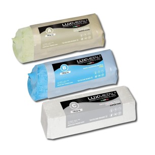 Kit 3 Pastas Abrasivas A-B-C 700g | Lux Metal