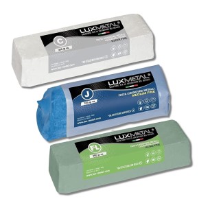 Kit 3 Pâtes Abrasives de Polissage Lux Metal 350 g FL-C-J