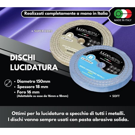 Kit 2 Discos de Pulido 150 mm A–B