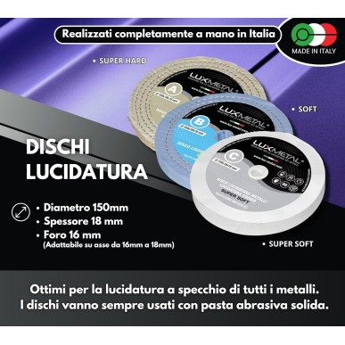150 mm Polishing Wheel Kit A–B–C