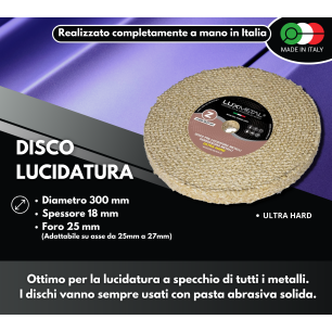 DISC "Z" PURE SISAL "ULTRA HARD" DIAMETER 300 MM