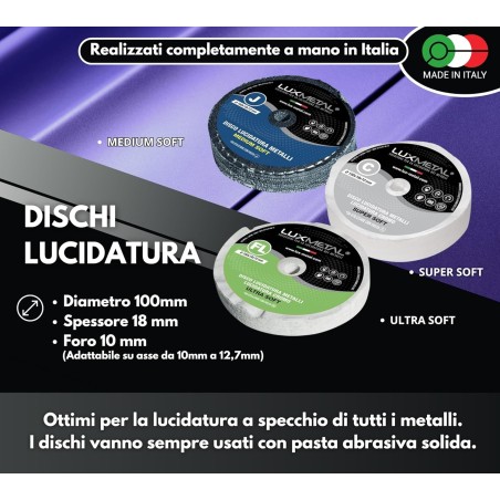 Kit 3 Discos de Pulido 100 mm FL–C–J