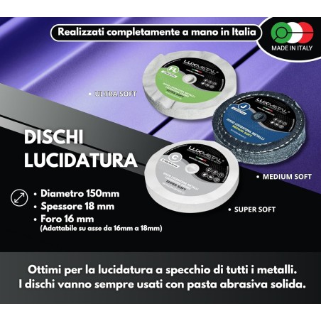 Kit 3 Disco Lucidatura 150 mm FL–C–J