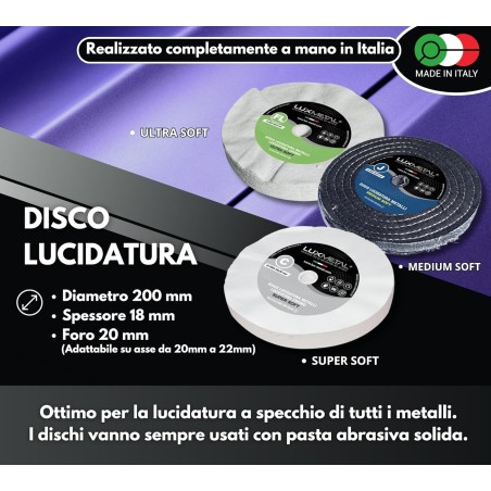 Kit 3 Disques de Polissage 200 mm FL–C–J