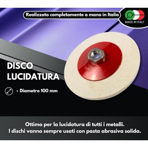 Disco de pulido de fieltro 100 mm m 14 acero inoxidable aluminio latón cobre metales mármol