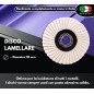 Disco lucidatura feltro lamellare 115 mm acciaio inox alluminio ottone bronzo rame marmo