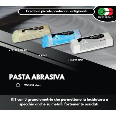 Kit 2 Disco Feltro 100mm M14 + 1 Disco Lamellare 115mm + 3 Pasta 250