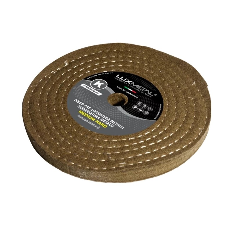 DISC "K" QUILTED WOOL "MEDIUM HARD" DIAMETER 250MM