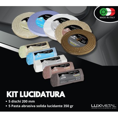 Kit 04/200 Lucidatura Metalli Professionale