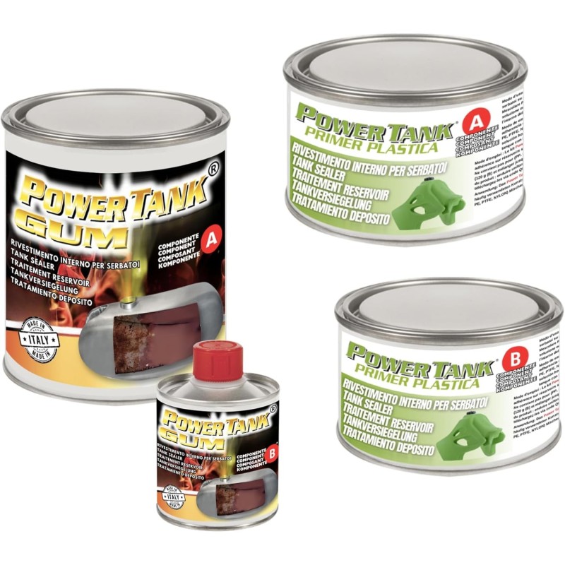 Power Tank Gum  medium + Nanotech Plastic Primer Kit 20/25L