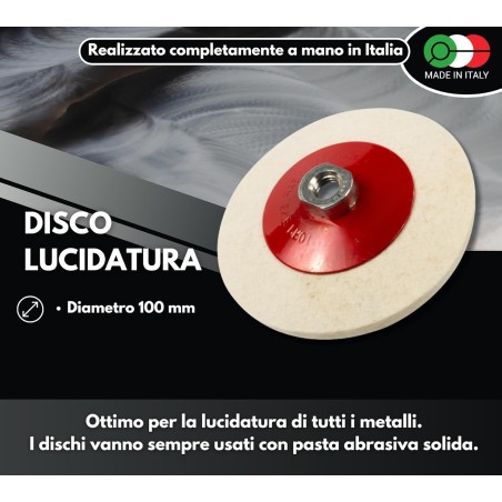 Kit Pulido Inox Pasta Verde + Disco Fieltro M14