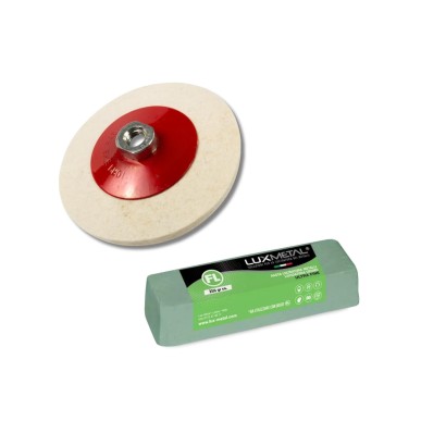 Kit Polissage Inox | Pâte Verte + Feutre M14
