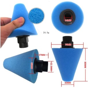 3 cônes en mousse M14 pour jantes et métaux