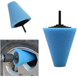 3-Piece Memory Foam Polishing Cone Kit for Drill