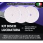 3 discos de pulido de algodón 200 mm agujero 20 mm