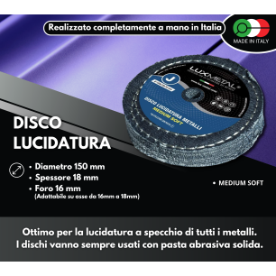 DISC „J“ BAUMWOLLJEANS „MITTELWEICH“ DURCHMESSER 150 MM