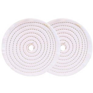 Kit 2 Dischi Cotone 200 mm Foro 20 mm | Lucidatura