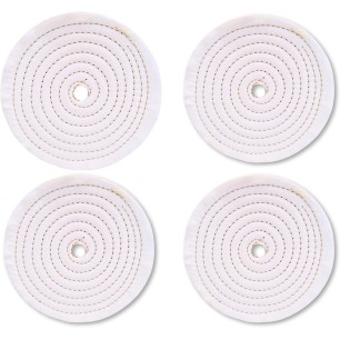 Kit 4 Disques Coton 200 mm Alésage 20 mm | Polissage