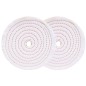 2 disques de polissage en coton 200 mm alésage 16 mm