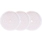3 Cotton Polishing Discs 150 mm Bore 12,7 mm