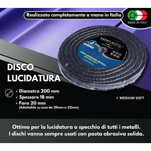 JEANS DE ALGODÓN DISCO "J" "MEDIO SUAVE" DIÁMETRO 200 MM