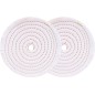 2 disques de polissage en coton 150 mm alésage 12,7 mm