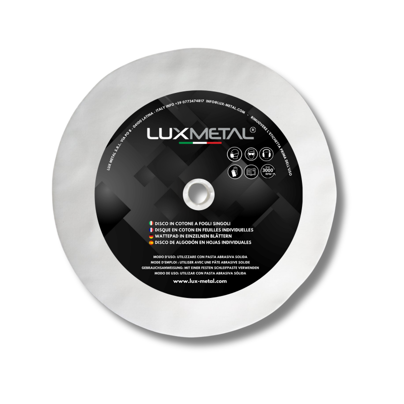 Dischi Lucidatura in Cotone a Fogli Sfusi al Kg - 300 mm Foro 25 mm