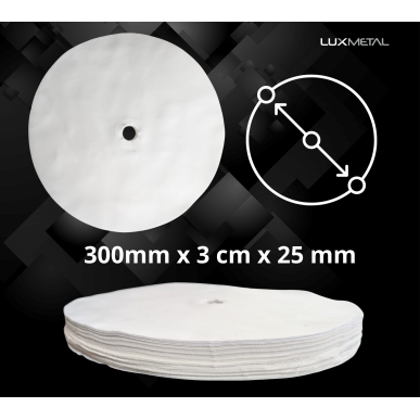 Dischi Cotone 300 mm Foro 25 mm in Fogli Sciolti al Kg