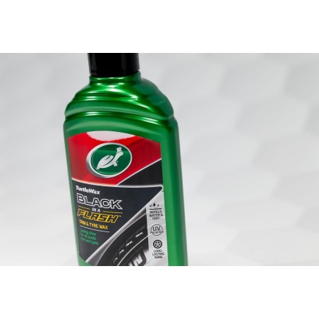 Turtle Wax 52855 Black Flash Trim Tyre Dressing Ravvivante Plastiche Lucidante Pneumatici