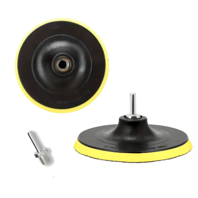 Plateau Support 80mm M14 pour Polissage et Ponçage – Disque Hook & Loop avec Couche Intermédiaire Souple