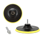 Platorello Supporto 80mm M14 per Lucidatura e Levigatura – Disco Gancio e Anello con Strato Morbido per Lucidatore e Trapano