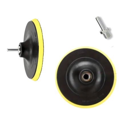 Platorello Supporto 150mm M14 per Lucidatura e Levigatura – Disco Gancio e Anello con Strato Morbido per Lucidatore e