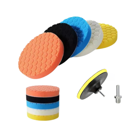 Kit Tampones Pulido Auto 80mm M14