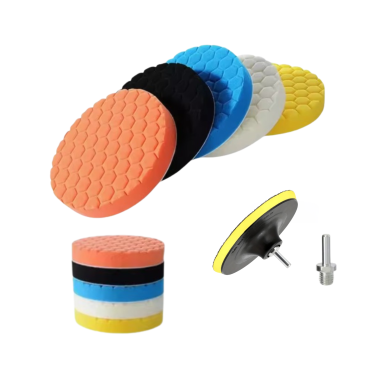 Kit Tampones Pulido Auto 80mm M14