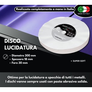 DISCO C COTONE "SUPER SOFT" DIAMETRO 300 MM FORO 30
