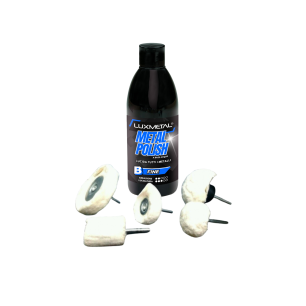 Kit lucidatura acciaio alluminio cromo cromature 2 funghi 2 Ruote