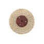 Heavy Sisal Polishing Wheel for Metal 75x12.7x5 mm for Tapered Mandrel Drill
