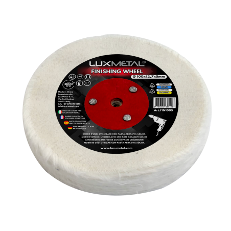 Disco algodón suelto fino 100 mm mandril cónico