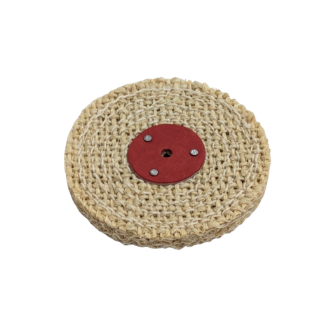 Disco de Sisal Heavy para Pulido de Metales 100x12,7x5 mm para Mandril Cónico