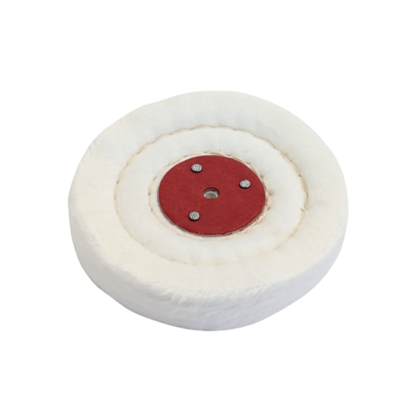 Stitched Flannel Polishing Wheel for Metal 100x12.7x5 mm for Tapered Mandrel Drill