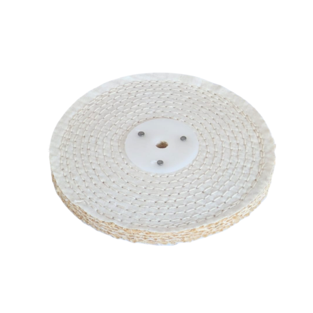 Disco in Sisal Cotone 150 x 12,7 x 10 mm per Attacco Mandrino Conico per Trapano Mola e Smerigliatrice