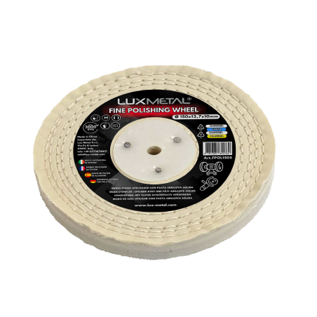 Disco algodón fino cosido 150 mm mandril cónico